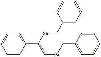 1,2-Bis(benzylseleno)-1-phenylethene Struktur