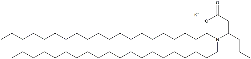 3-(Diicosylamino)hexanoic acid potassium salt Struktur