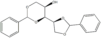 1-O,2-O:3-O,5-O-Dibenzylidene-D-xylitol Struktur