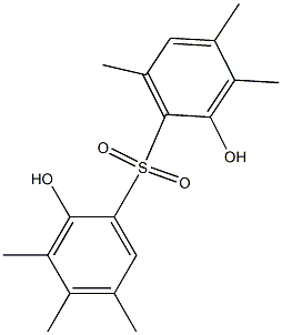 2,2'-Dihydroxy-3,3',4,4',5,6'-hexamethyl[sulfonylbisbenzene] Struktur