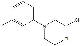 N,N-Di(2-chloroethyl)-m-toluidine Struktur