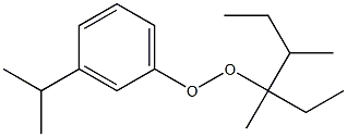 3-Isopropylphenyl 1,2-dimethyl-1-ethylbutyl peroxide Struktur