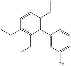 3-(2,3,6-Triethylphenyl)phenol Struktur