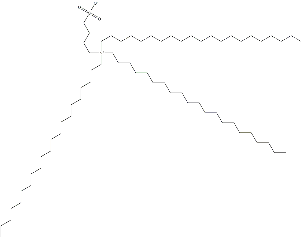 N,N-Dihenicosyl-N-(4-sulfonatobutyl)-1-henicosanaminium Struktur