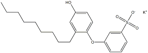 4'-Hydroxy-2'-nonyl[oxybisbenzene]-3-sulfonic acid potassium salt Struktur