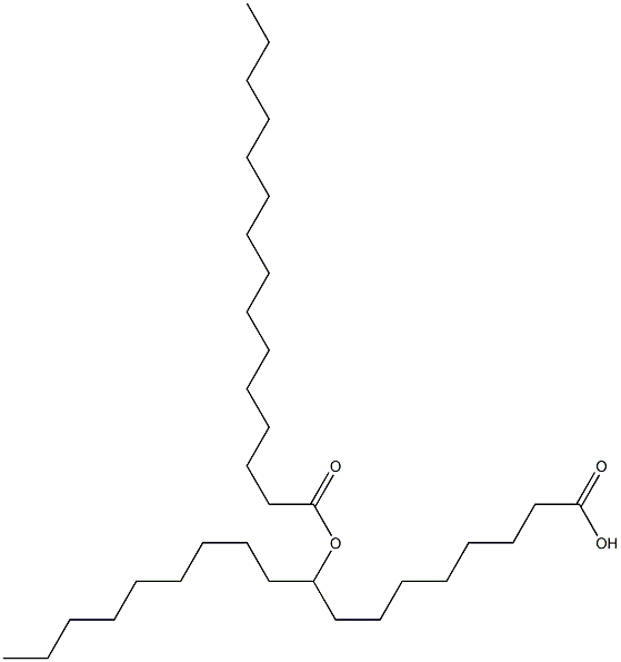 9-Pentadecanoyloxyoctadecanoic acid Struktur