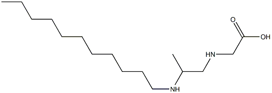 N-[2-(Undecylamino)propyl]aminoacetic acid Struktur