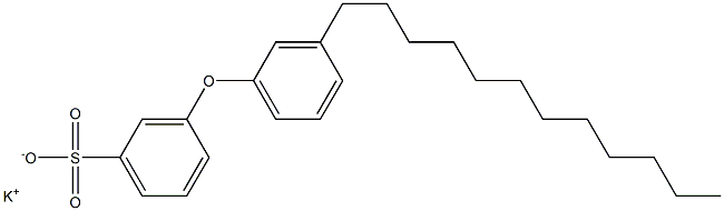 3-(3-Dodecylphenoxy)benzenesulfonic acid potassium salt Struktur