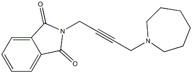 N-[4-(Hexahydro-1H-azepin-1-yl)-2-butynyl]phthalimide Struktur