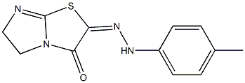 5,6-Dihydro-2-[2-(p-tolyl)hydrazono]imidazo[2,1-b]thiazole-3(2H)-one Struktur