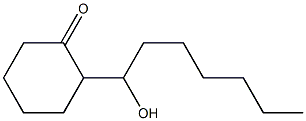 2-(1-Hydroxyheptyl)cyclohexan-1-one Struktur