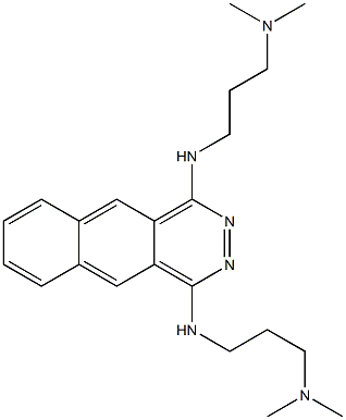 1,4-Bis(3-dimethylaminopropylamino)benzo[g]phthalazine Struktur