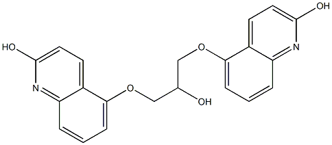 1,3-Bis(2-hydroxyquinolin-5-yl)glycerin Struktur