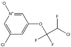 5-Chloro-3-(2-chloro-1,1,2-trifluoroethoxy)pyridine 1-oxide Struktur