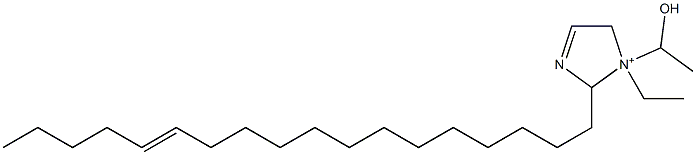 1-Ethyl-1-(1-hydroxyethyl)-2-(13-octadecenyl)-3-imidazoline-1-ium Struktur