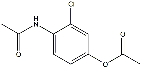 4'-Acetoxy-2'-chloroacetanilide Struktur