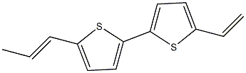 5-Ethenyl-5'-(1-propenyl)-2,2'-bithiophene Struktur