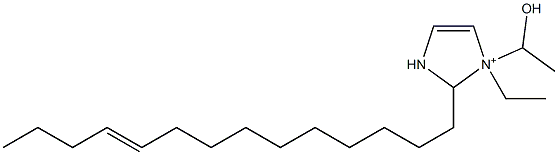 1-Ethyl-1-(1-hydroxyethyl)-2-(10-tetradecenyl)-4-imidazoline-1-ium Struktur