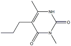 3,6-Dimethyl-5-propyluracil Struktur