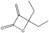 4,4-Diethyl-3-methyleneoxetan-2-one Struktur