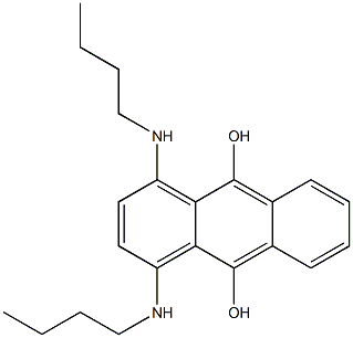 1,4-Bis(butylamino)-9,10-anthracenediol Struktur