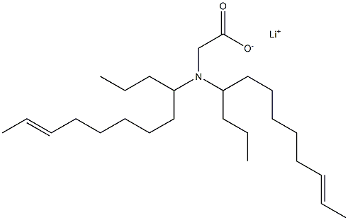 N,N-Di(10-dodecen-4-yl)glycine lithium salt Struktur