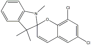 1',3'-Dihydro-1',3',3'-trimethyl-6,8-dichlorospiro[2H-1-benzopyran-2,2'-[2H]indole] Struktur