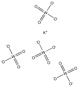 Potassium tetratungstate Struktur