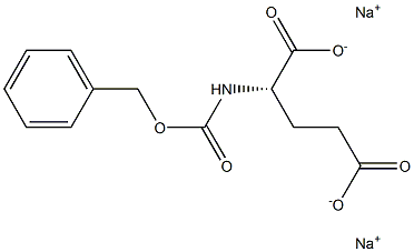 N-(Benzyloxycarbonyl)-L-glutamic acid disodium salt Struktur