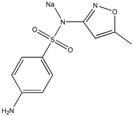 4-Amino-N-(5-methylisoxazol-3-yl)-N-sodiobenzenesulfonamide Struktur