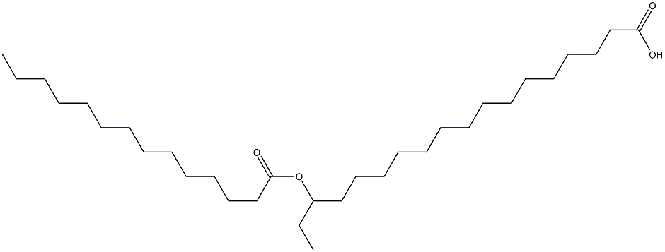 16-Tetradecanoyloxyoctadecanoic acid Struktur