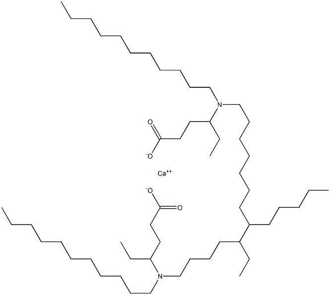 Bis[4-(diundecylamino)hexanoic acid]calcium salt Struktur