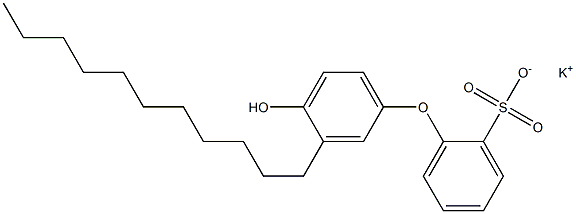 4'-Hydroxy-3'-undecyl[oxybisbenzene]-2-sulfonic acid potassium salt Struktur