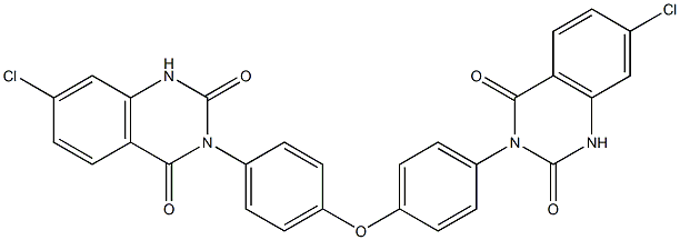 3,3'-[Oxybis(4,1-phenylene)]bis[7-chloroquinazoline-2,4(1H,3H)-dione] Struktur