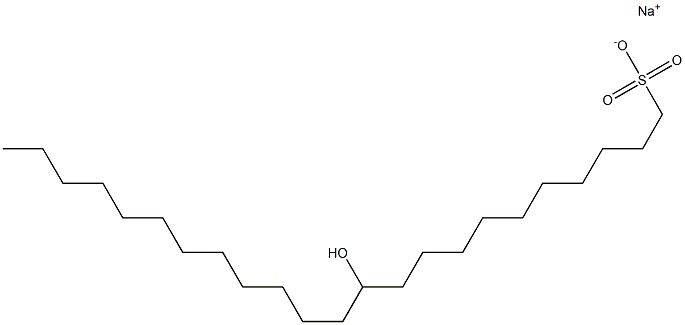 11-Hydroxytricosane-1-sulfonic acid sodium salt Struktur