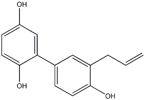 3-(2-Propenyl)-1,1'-biphenyl-2',4,5'-triol Struktur