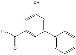 5-Hydroxy-1,1'-biphenyl-3-carboxylic acid Struktur