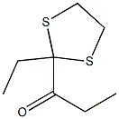 1-(2-Ethyl-1,3-dithiolan-2-yl)-1-propanone Struktur