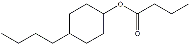 Butanoic acid 4-butylcyclohexyl ester Struktur