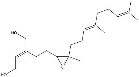 (2E,10E)-6,7-Epoxy-3-(hydroxymethyl)-7,11,15-trimethylhexadeca-2,10,14-trien-1-ol Struktur