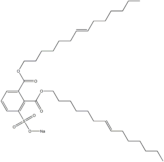 3-(Sodiosulfo)phthalic acid di(7-tetradecenyl) ester Struktur