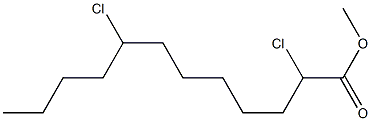 2,8-Dichlorolauric acid methyl ester Struktur