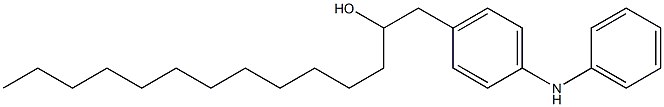 4-(2-Hydroxytetradecyl)phenylphenylamine Struktur