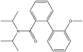 N,N-Diisopropyl-2'-methoxy[1,1'-biphenyl]-2-carboxamide Struktur