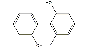 4,4',6-Trimethyl-1,1'-biphenyl-2,2'-diol Struktur