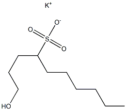 1-Hydroxydecane-4-sulfonic acid potassium salt Struktur