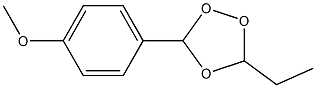 3-Ethyl-5-(4-methoxyphenyl)-1,2,4-trioxolane Struktur