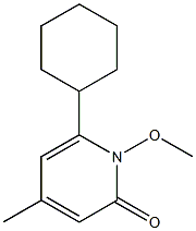 6-Cyclohexyl-1-methoxy-4-methylpyridin-2(1H)-one Struktur