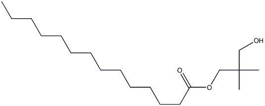 Tetradecanoic acid 3-hydroxy-2,2-dimethylpropyl ester Struktur