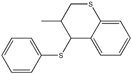 3,4-Dihydro-3-methyl-4-(phenylthio)-2H-1-benzothiopyran Struktur